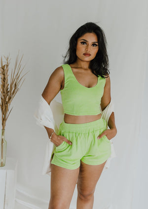 "Mellow Out" Lime 2-Piece
