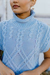 "All The Snuggles" Sweater Vest - Lt. Blue