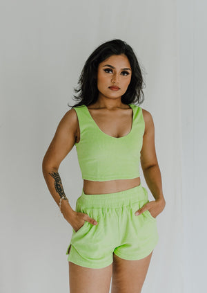 "Mellow Out" Lime 2-Piece