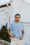"All The Snuggles" Sweater Vest - Lt. Blue