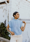 "All The Snuggles" Sweater Vest - Lt. Blue