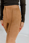 "The Big Reveal" Tan Suede Pants