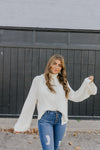"Be True" Turtleneck Sweater - Cream