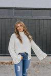 "Be True" Turtleneck Sweater - Cream