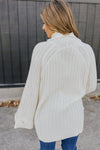 "Be True" Turtleneck Sweater - Cream