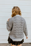 "A Crisp Fall" Grey Sweater Top