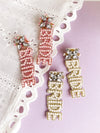 "Bride & Boujee" Beaded Statement Earrings - 2 Colors