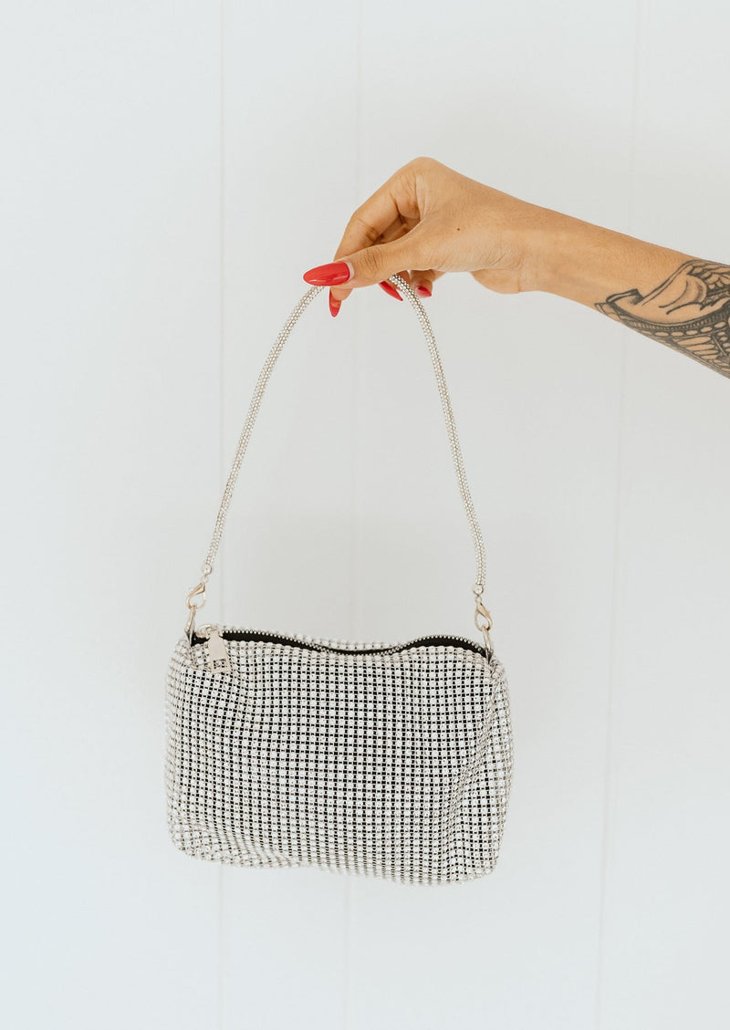 Valentino Garavani Small Rockstud Rhinestone Shoulder Bag | Neiman Marcus