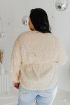"Amaze & Astonish" Sequin Wrap Sweater - XL+