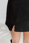 "Against The Odds" Front Cutout Dress - Black