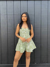 "Big Adventure" Paisley Romper - Sage