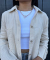 "Better Days" Button Down Top - Tan