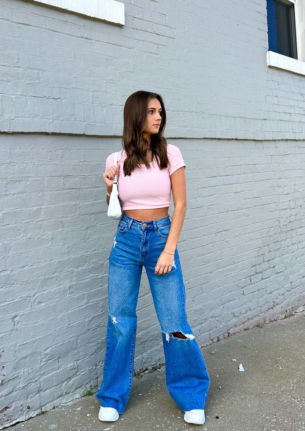 "Piece Of Cake" Ribbed Crop Top - Pink