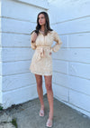 "Alright With Me" Longsleeve Button-Up Dress - Tan