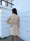 "Alright With Me" Longsleeve Button-Up Dress - Tan