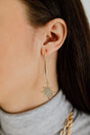 Starburst Pavè Crystal Dangle Earrings - 2 Colors