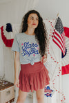 "Stars And Stripes" Lt. Blue Graphic Tee (S-3XL)