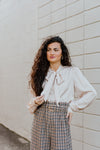 "It's Poetic" Button-Up Top - Ivory