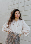 "It's Poetic" Button-Up Top - Ivory