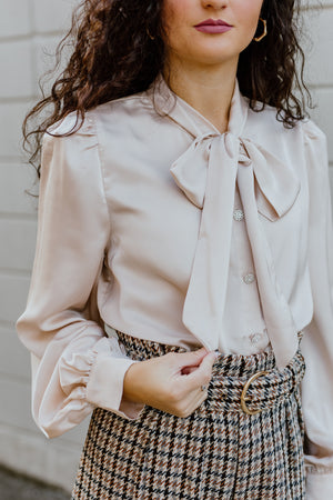 "It's Poetic" Button-Up Top - Ivory