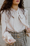 "It's Poetic" Button-Up Top - Ivory